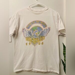 Van Halen vintage concert tshirt tour of the world 1984 medium